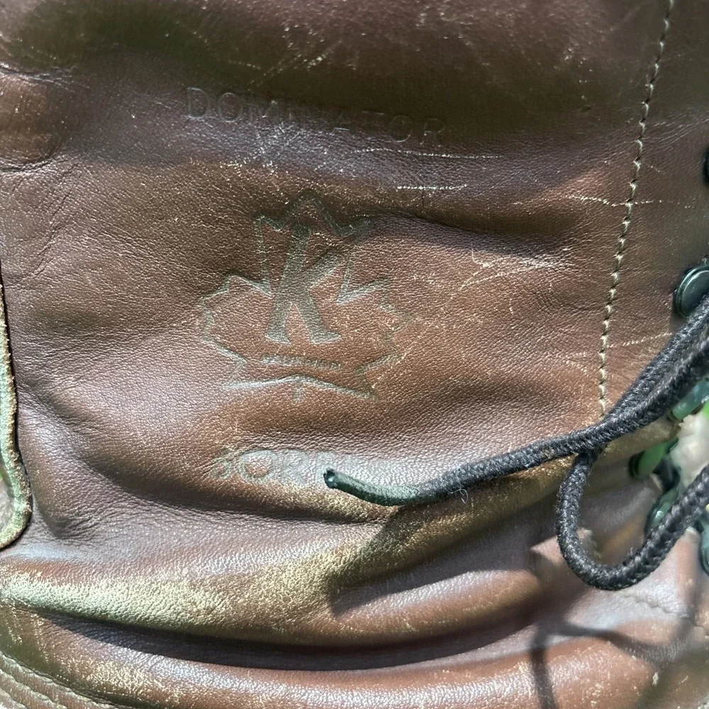Vintage Sorel Dominator Winter Boots Men's 9 Brown Leather Made in Canada Size 9